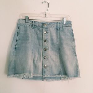 american eagle jean skirt